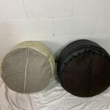 Vintage patchwork ottoman