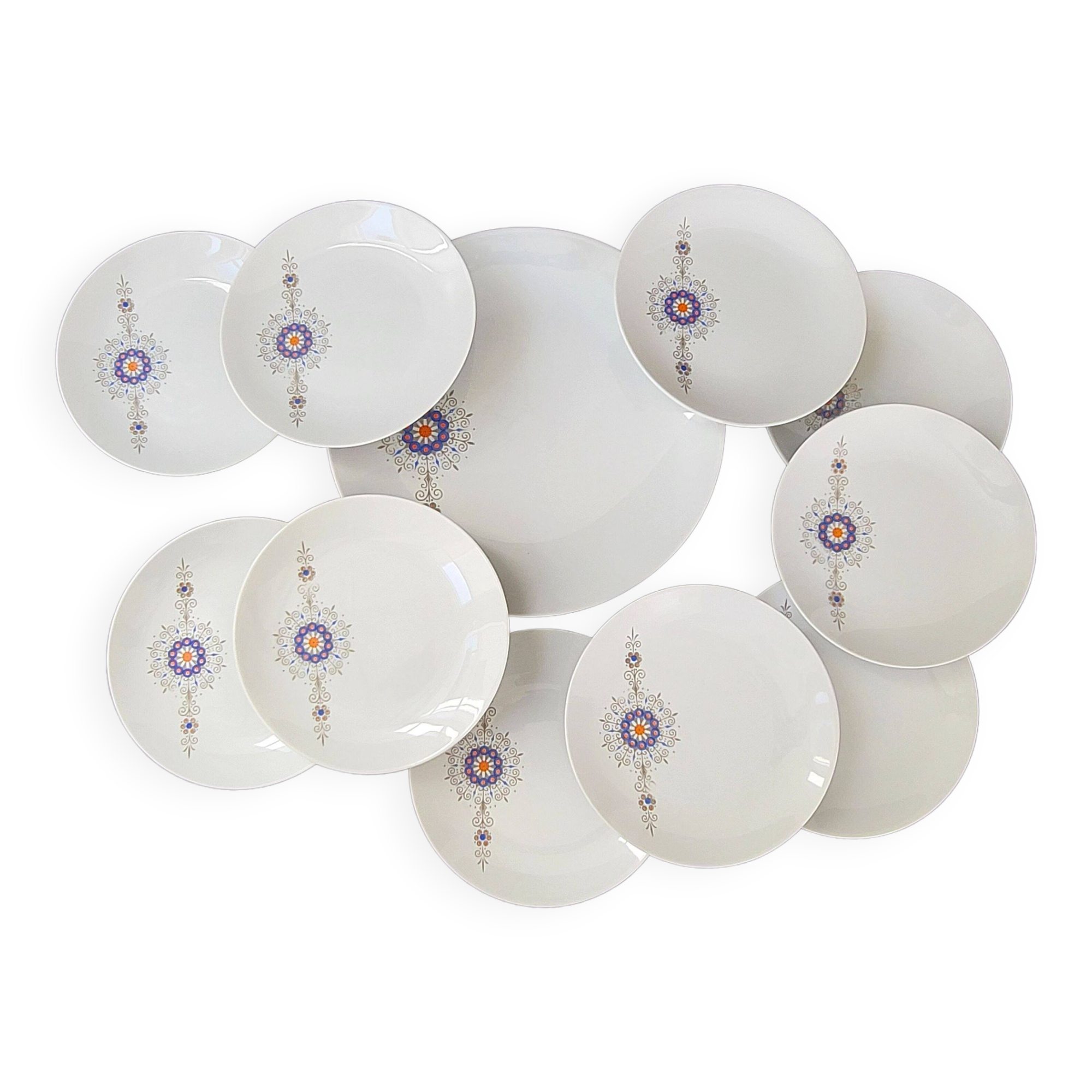 Vintage Bareuther Waldsassen dessert service 1970s