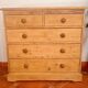 Vintage Solid Pine Commode Restored - Rustic Elegance