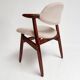 Padded cowhorn chair, 1970s