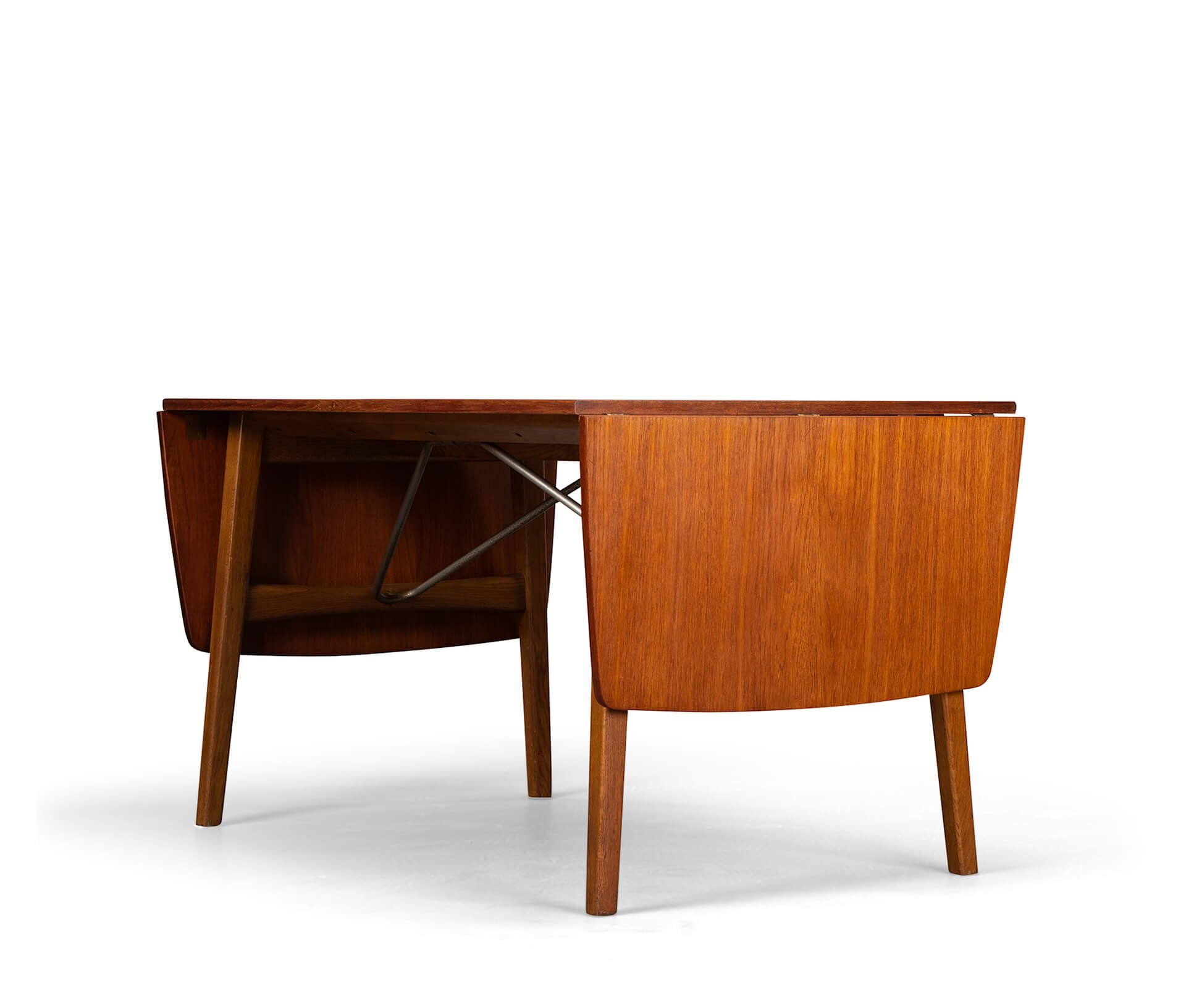 Danish design freestanding teak desk, 1960s
