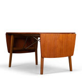 Danish design freestanding teak desk, 1960s