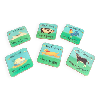 Set of 6 coasters