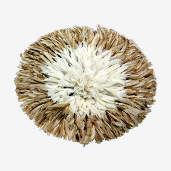 Juju hat-mixed white/brown 60cm