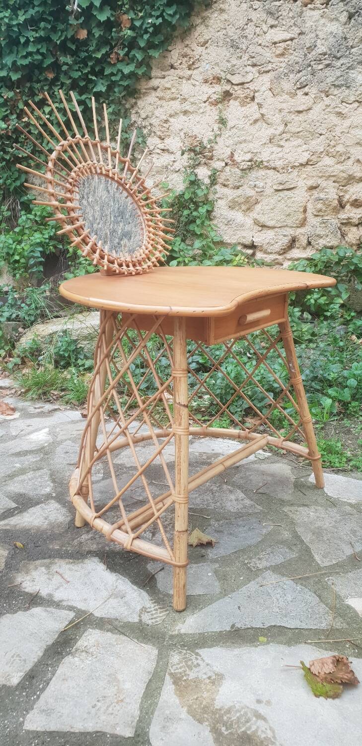 1960s rattan hairdresser's chair