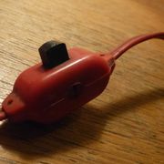 Metal "mushroom" spot clip lamp, 1950s
