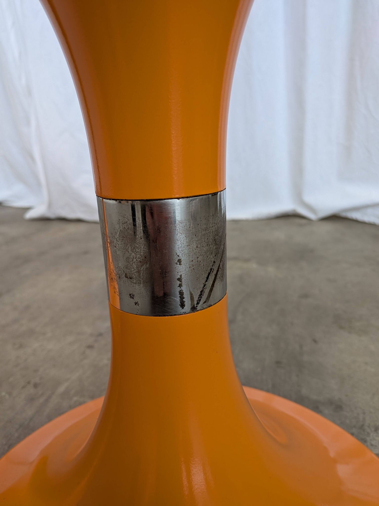 Set of 2 Orange Vintage Mushroom Stool “Jurček” by Meblo, 1960s – Space Age