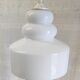Scandinavian style suspension lampshade in opaline - mid 20th century.