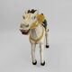 Pair of large hand-painted Indonesian horses with saddle