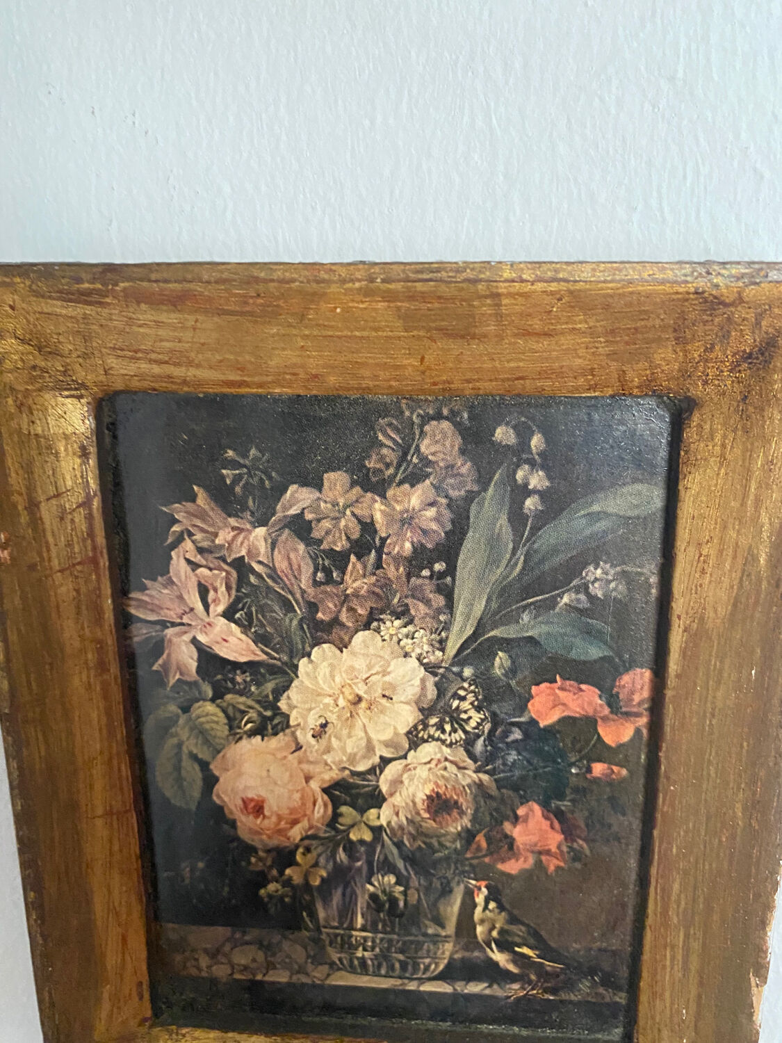 Woodcut of a bouquet of flowers