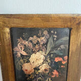 Woodcut of a bouquet of flowers