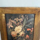 Gravure sur bois d'un bouquet de fleurs