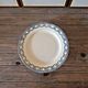 Vintage Salins iron earth compote dish with Louis XVI garlands
