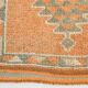 Tapis de couloir vintage géométrique orange doux 3x12, 81x378 cm
