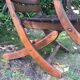 fauteuil pliant herlag en bois vintage  1950