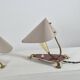 Pair of vintage brass wall or table lamps from the 1950s.
