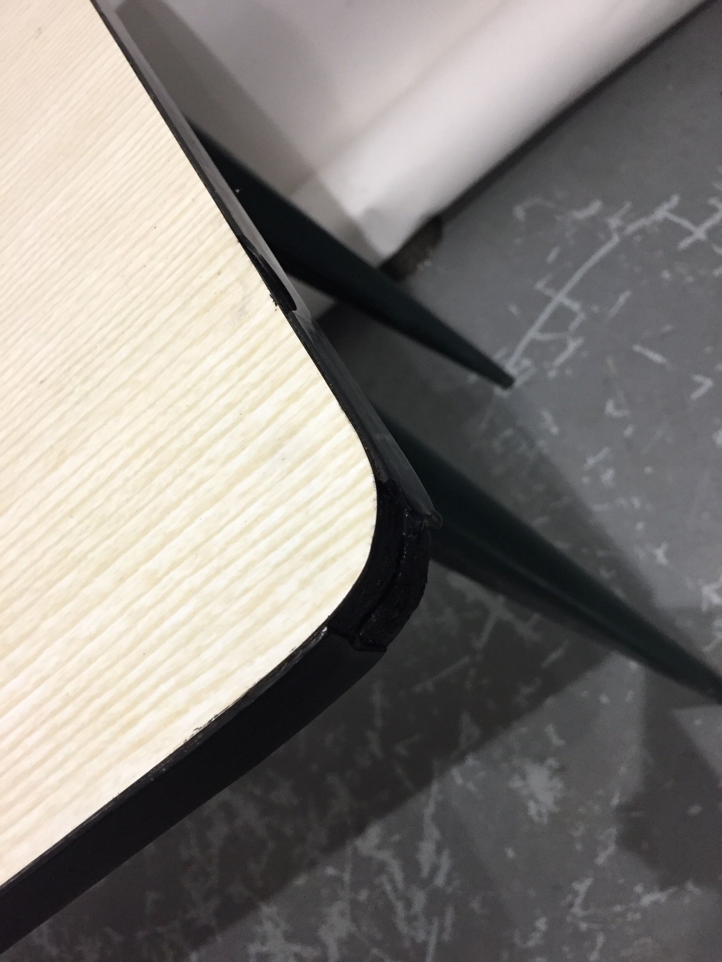 Tolix table in formica
