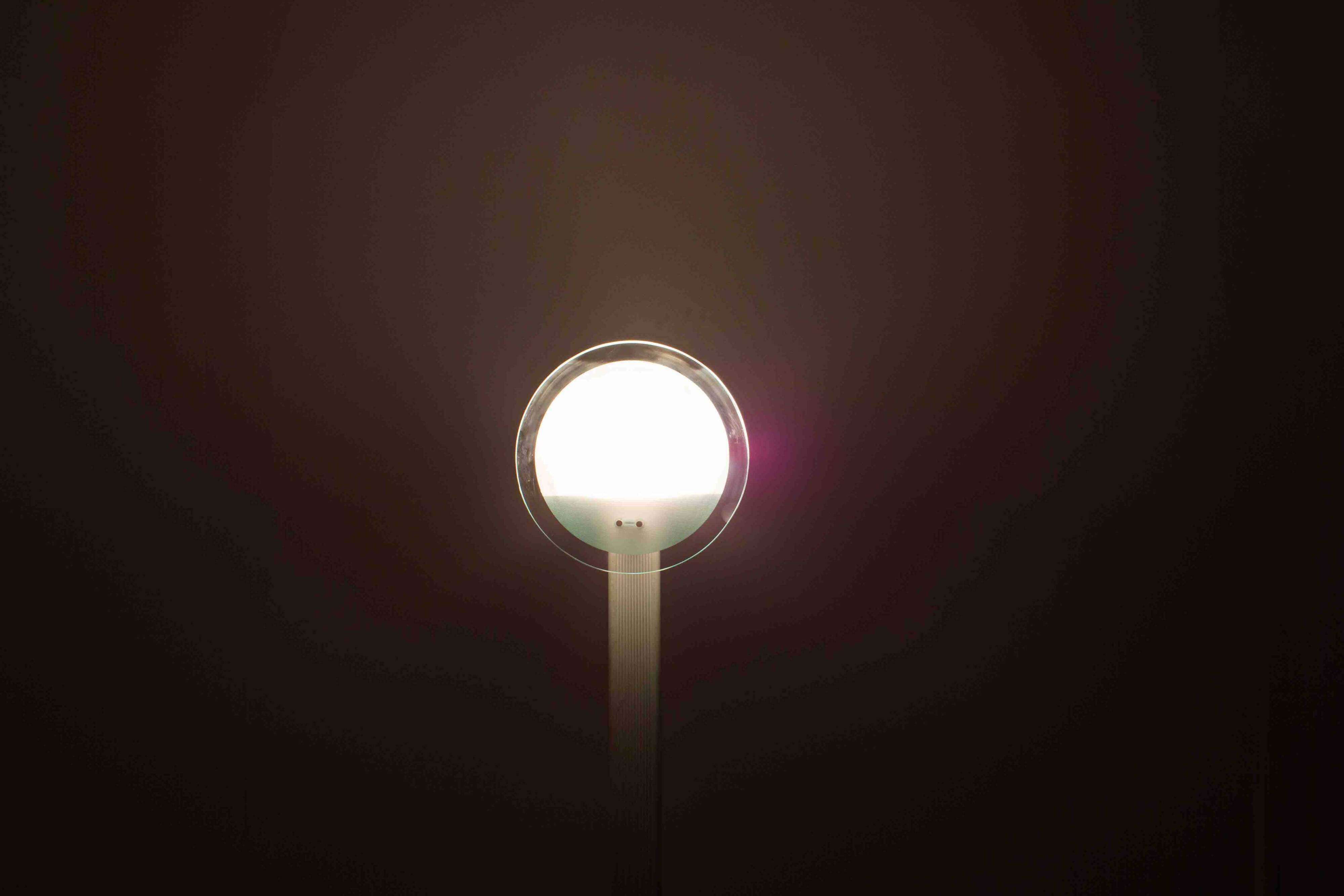 Dimmable sunset memphis syle floor lamp from 1980s Italy