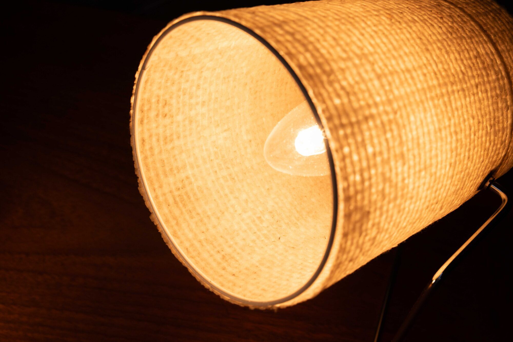 Ensemble de deux lampes de table en fibre de verre