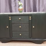 Old art deco chest of drawers restyled wagon green.