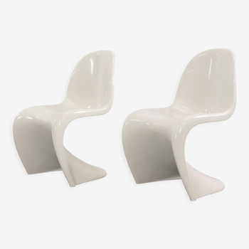 Paire de chaises Panton par Verner Panton pour Fehlbaum, Herman Miller 1976