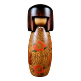 Kokeshi Camelia by Usaburo, Japan, 1970s