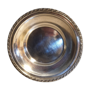 Assiette de service metal argenté