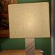 Travertine lamp foot with its original lampshade