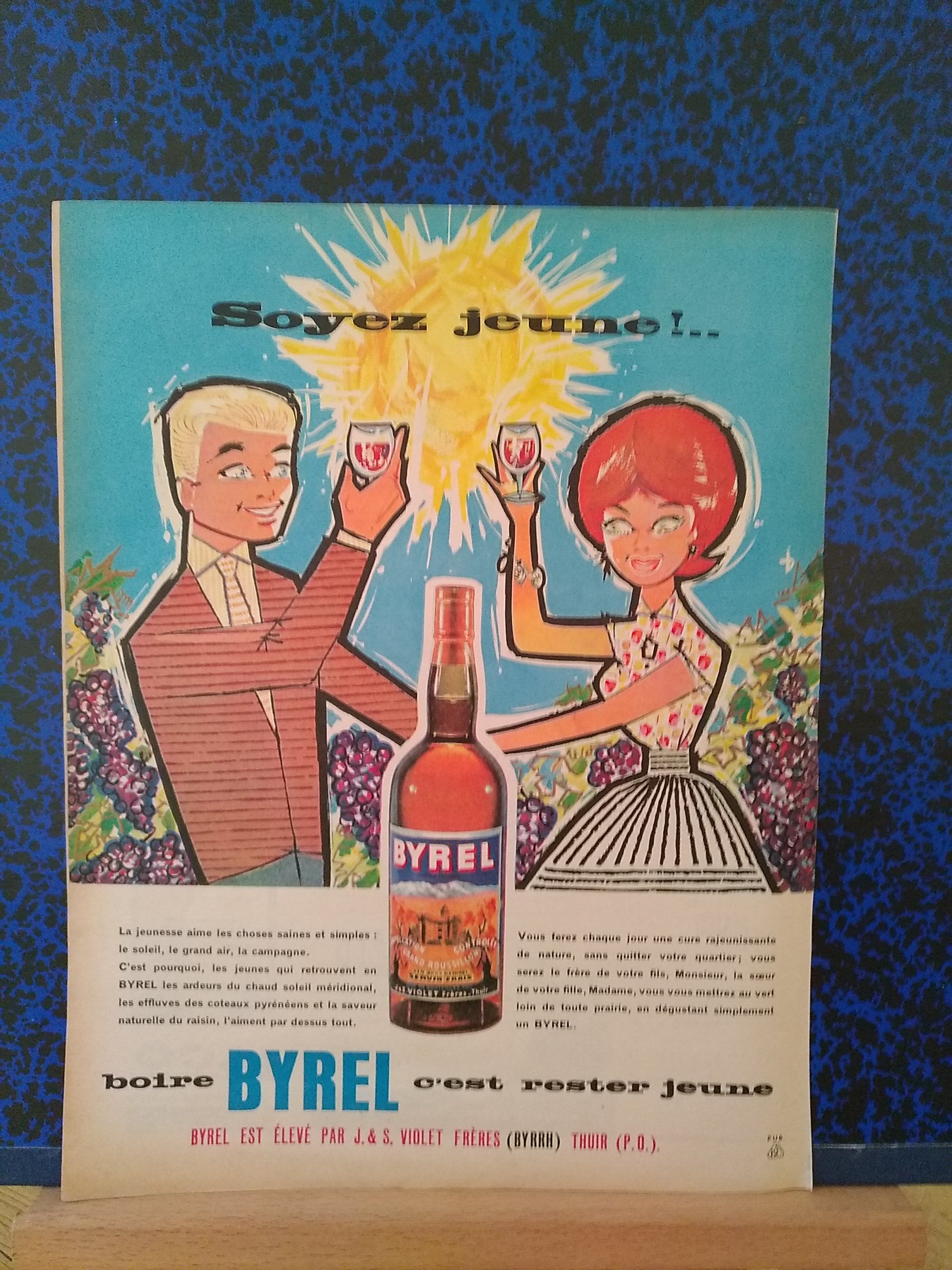 Une publicité papier boisson Byrel | Selency