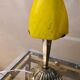Art Deco lamp, with pretty yellow tulip in glass paste
