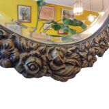 Bronze Oval Mirror By J. Brunt, Copyright From 1962