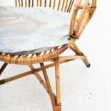 Rattan side chair, Dutch design, 1950’s