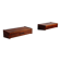 Pair of Scandinavian floating nightstands rosewood Denmark 1960