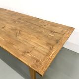 Monumental XXL Pine Farmhouse Table (3.20m) – 1970s