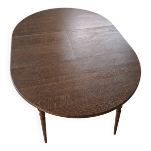 Table ronde vintage extensible - 140