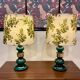 Pair of glass lamps, Scandinavian design, 1950s.