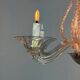 Venetian chandelier made of Murano glass, 5 light arms, circa 1920
