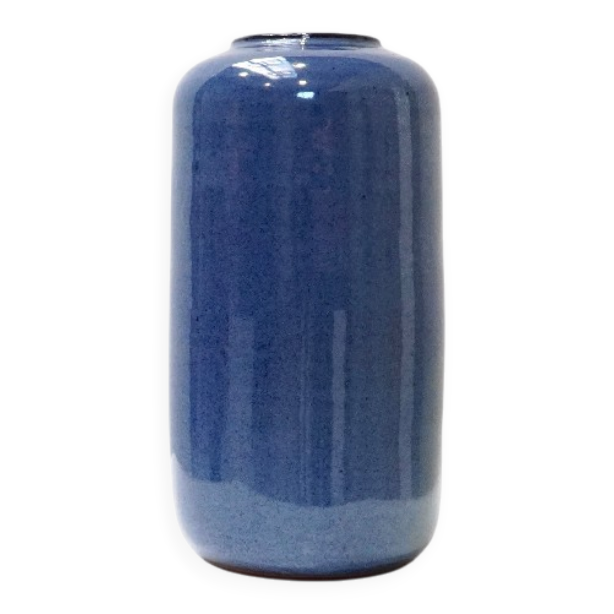 Rogier Vandeweghe, Blue-Glazed Cylindrical Vase for Amphora