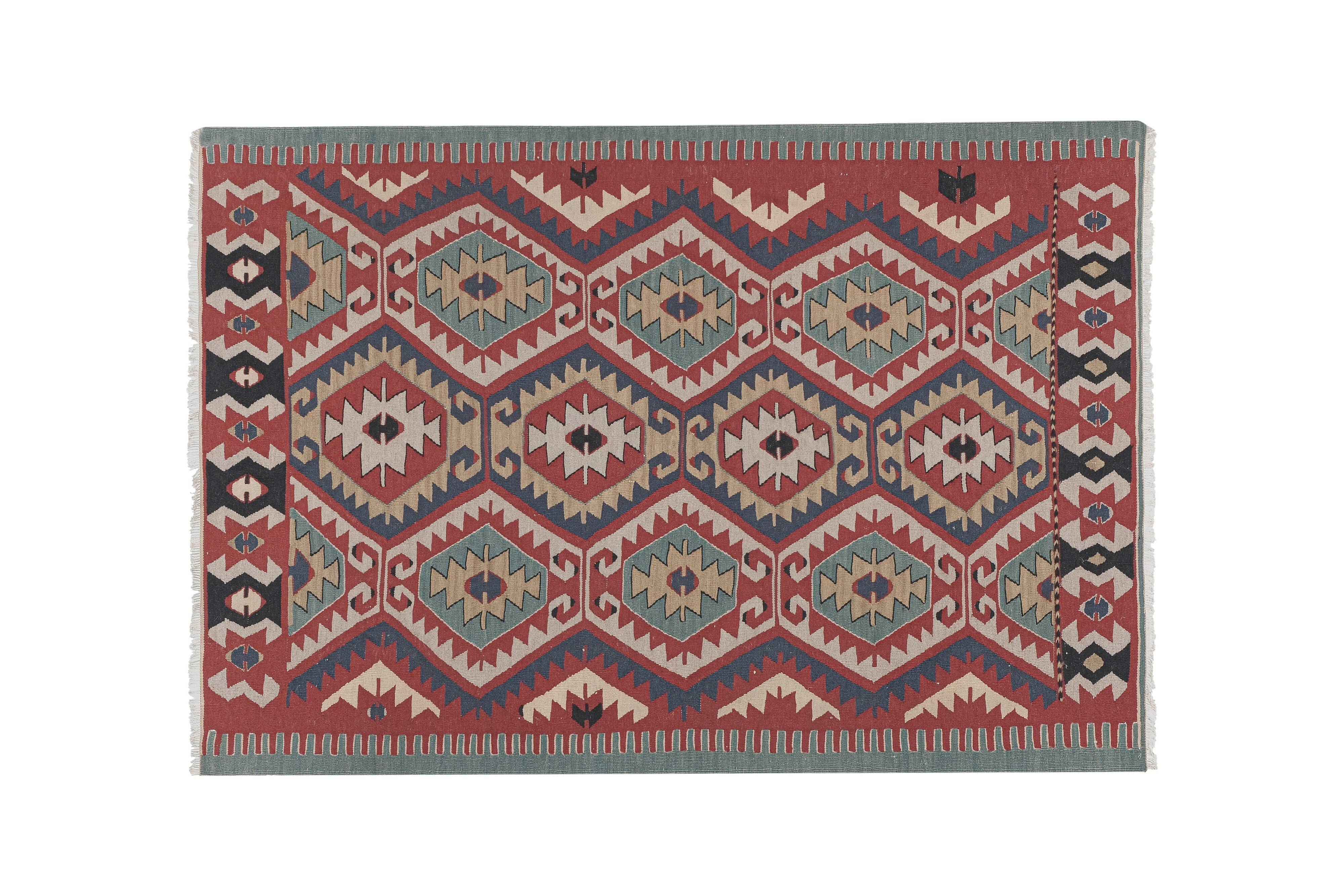 Vintage Turkish rug from Oushak, hand-woven 116x171 cm
