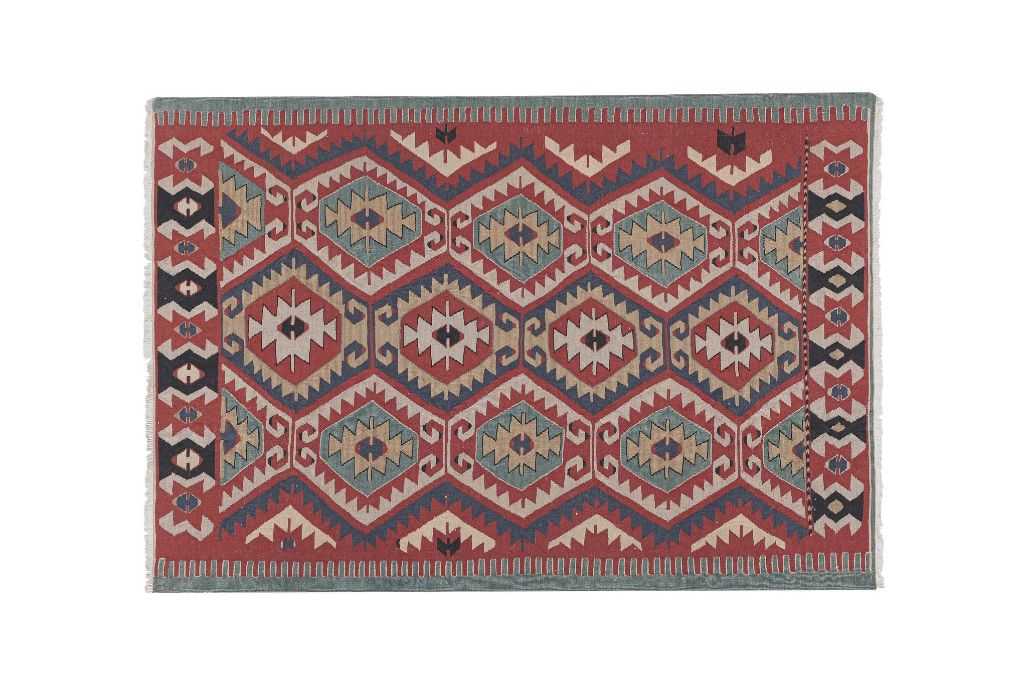 Vintage Turkish rug from Oushak, hand-woven 116x171 cm