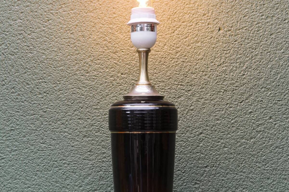 Pied de lampe "Trocadéro" par Robert de Schuytener, années 70-80