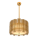 Contemporary Modern Italian Fumè “Tropical” Murano Glass Gold Chandelier