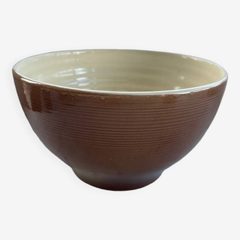 Large stoneware salad bowl