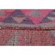 1970s Turkish Oushak Handmade Wool Cotton Pink Area Rug 84x304