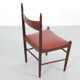 Suite de 4 chaises scandinaves en palissandre de Rio