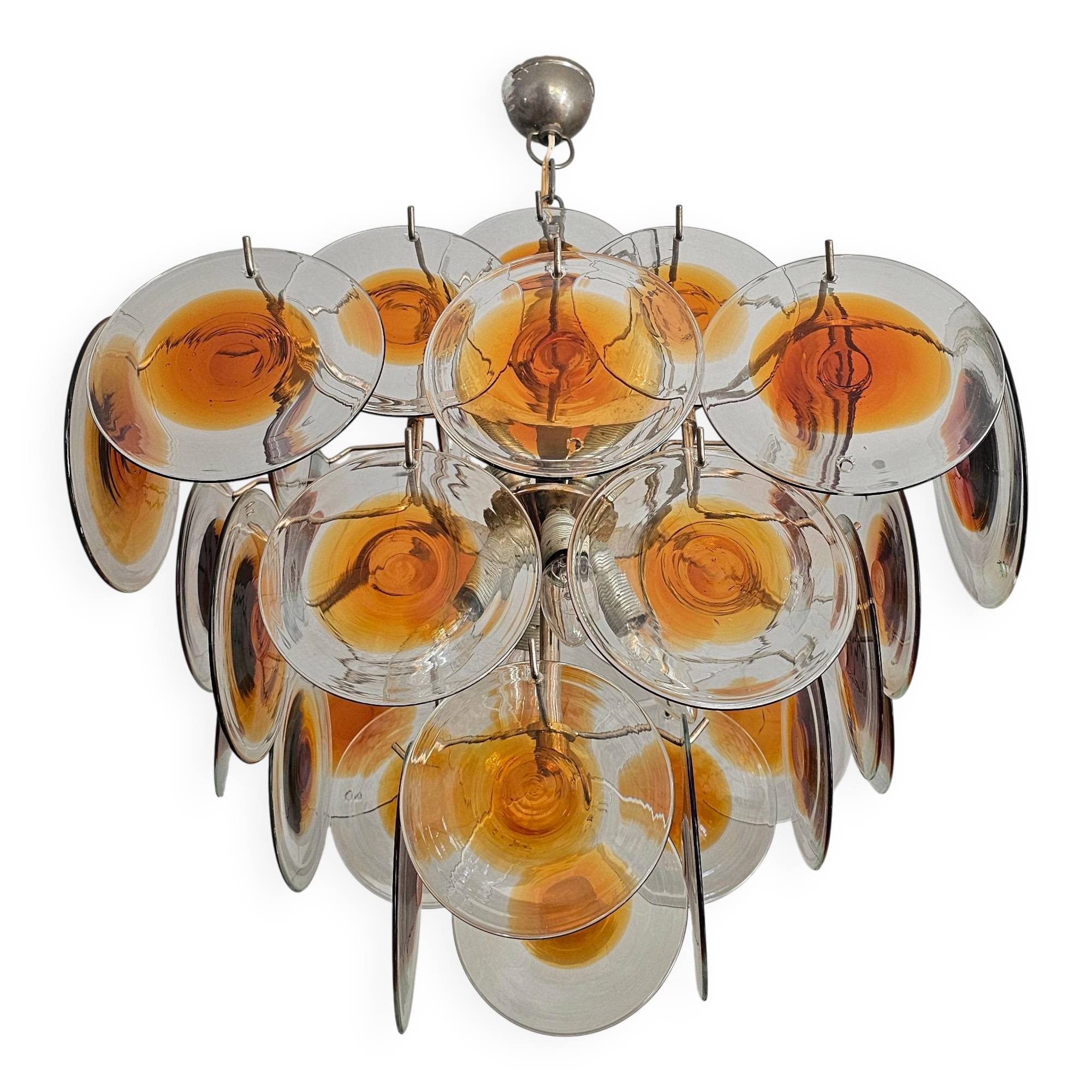 Glass pendant by Gino Vistosi, Mid-Century Modern style