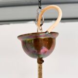 Curved glass Art Deco ceiling lamp, 1930s