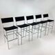 Ensemble de 5 tabourets de bar Spectrum, années 2000