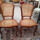 Paire de chaises cannées