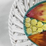 "Intrecciata" vintage fruit dish - Italian ceramic